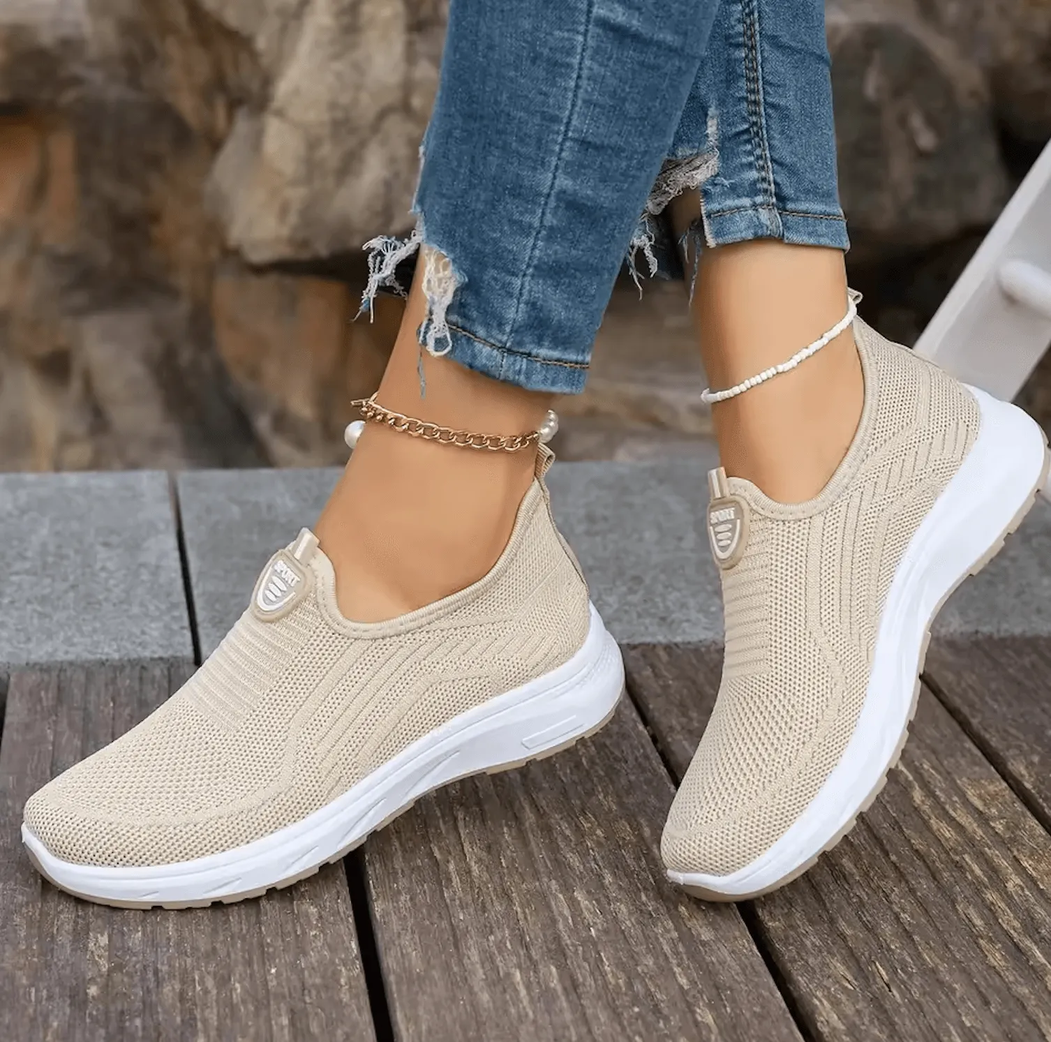 2024 Summer Women’s Casual Shoes – Breathable Mesh, Lightweight & Soft Sole