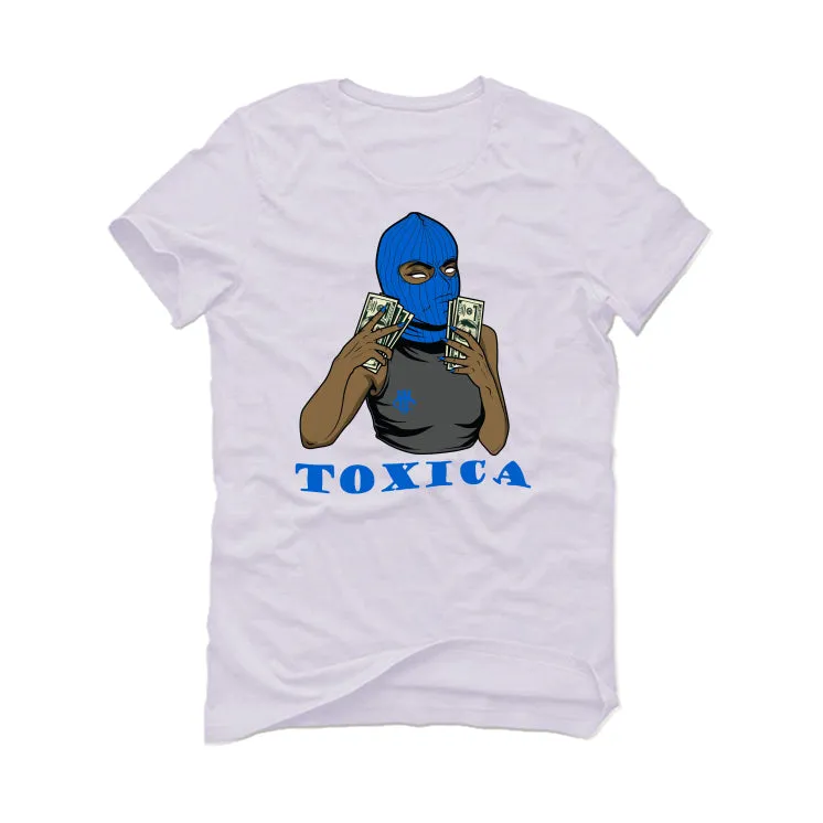 Air Jordan 5 “Racer Blue” White T-Shirt (toxica)