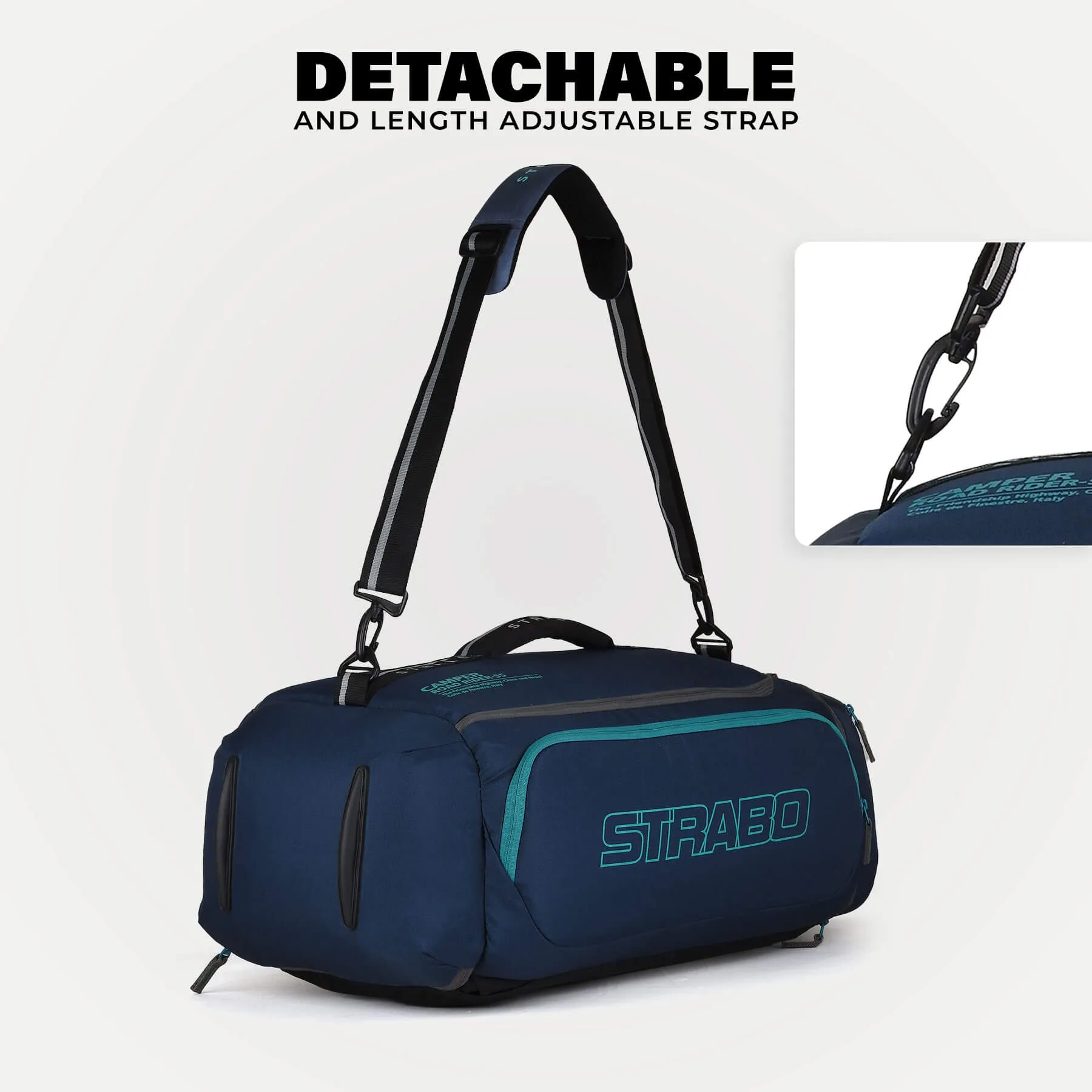 Camper 2-in-1 Duffel   Backpack - Navy Blue
