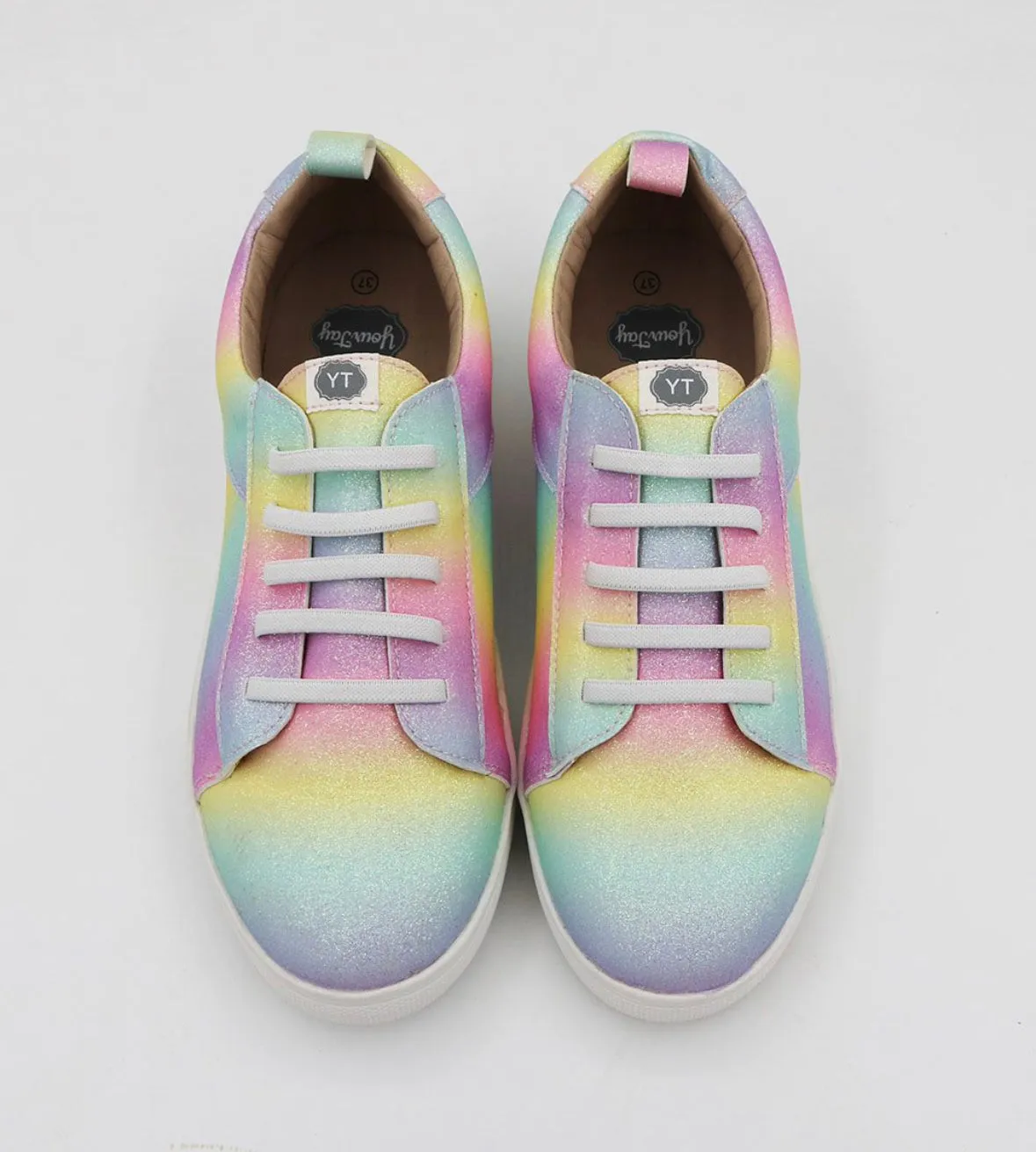 Low Top Sneakers - Ombré Rainbow in Mommy and Me