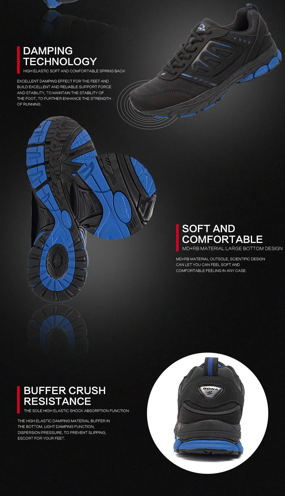 Men Running Shoes Trekking Sneakers
