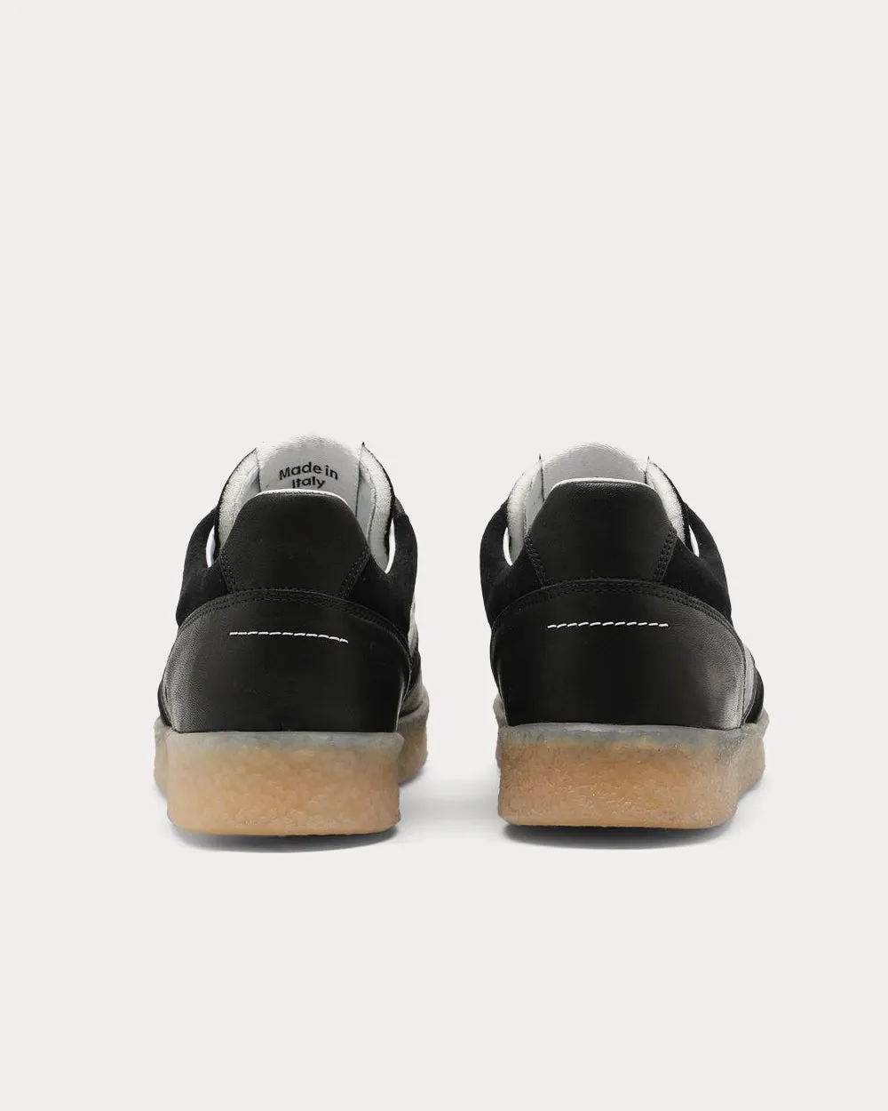 MM6 6 Court Black Low Top Sneakers