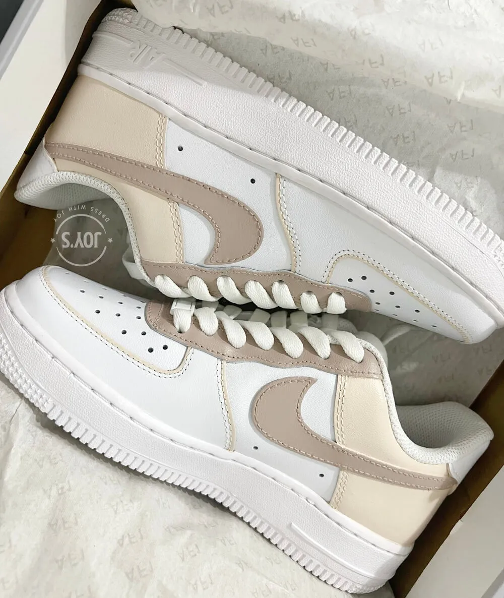 Mocha Color Block Custom Air Force 1