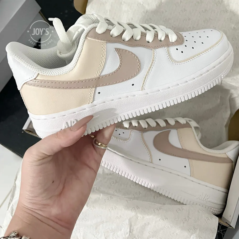 Mocha Color Block Custom Air Force 1