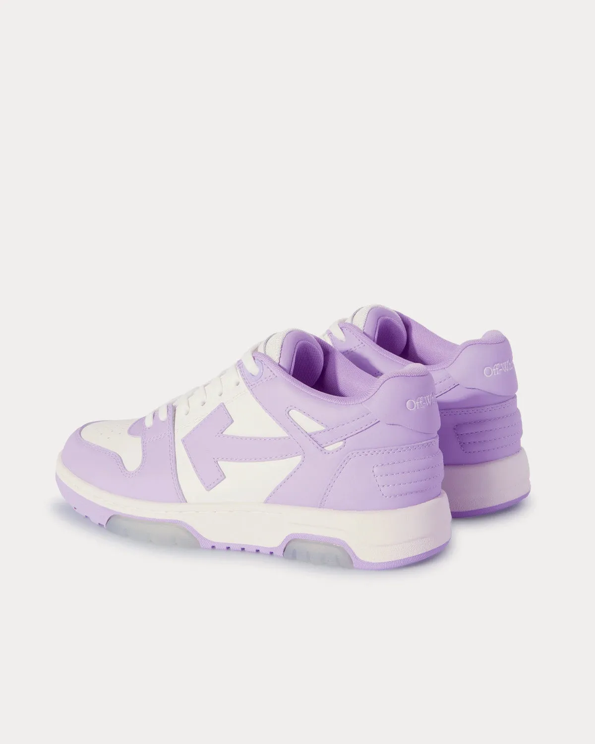 Out Of Office Calf Leather Lilac / White Low Top Sneakers